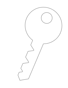 animated key shape